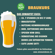 Lade das Bild in den Galerie-Viewer, BREW YOUR OWN BEER | Braukurs am 10. Oktober 2026